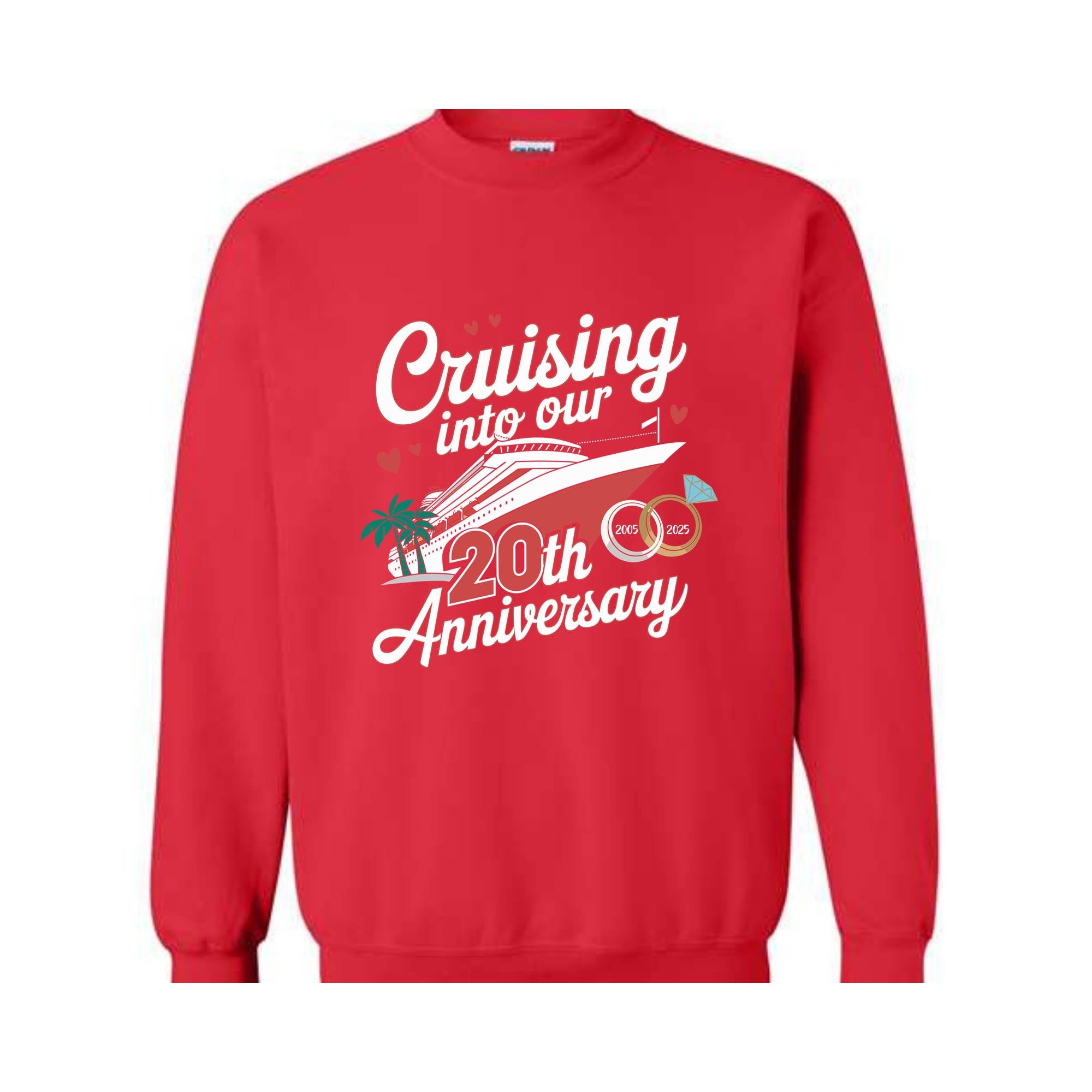 Custom Anniversary Vacation Cruise Sweatshirt, Wedding Anniversary Gift, Anniversary Cruise Crew