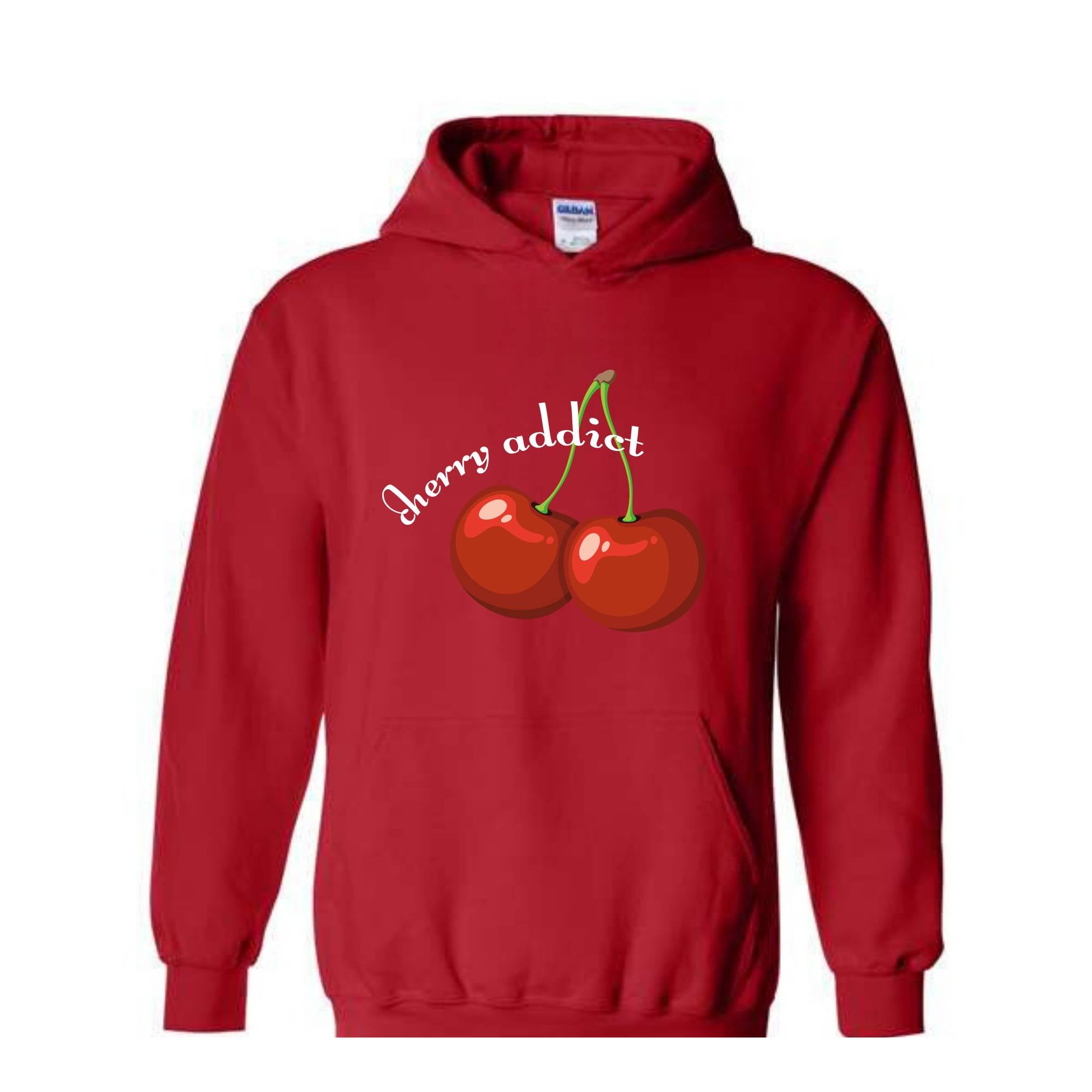 Cherry Addict Hoodie, Cherry Hoodie, Vintage Inspired Cherry Hoodie for Women, Cherries Hoodie, Cherries Hoodie