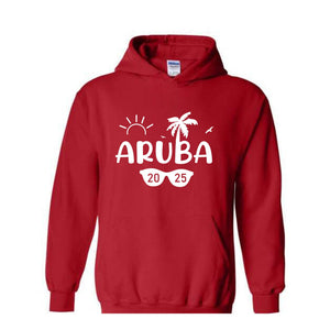 Aruba 2025 Sweatshirt, Vacation Hoodie, Summer Family Hoodie, Aruba Trip Tee, Family Reunion Hoodie, Summer Beach Hoodie, Holiday Season