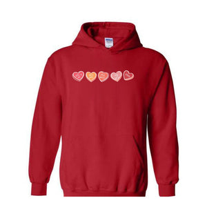 Cute Hearts Valentines Sweatshirt, Cute Valentines Day Sweater, Valentines Day Sweatshirt, Valentines Day Gifts