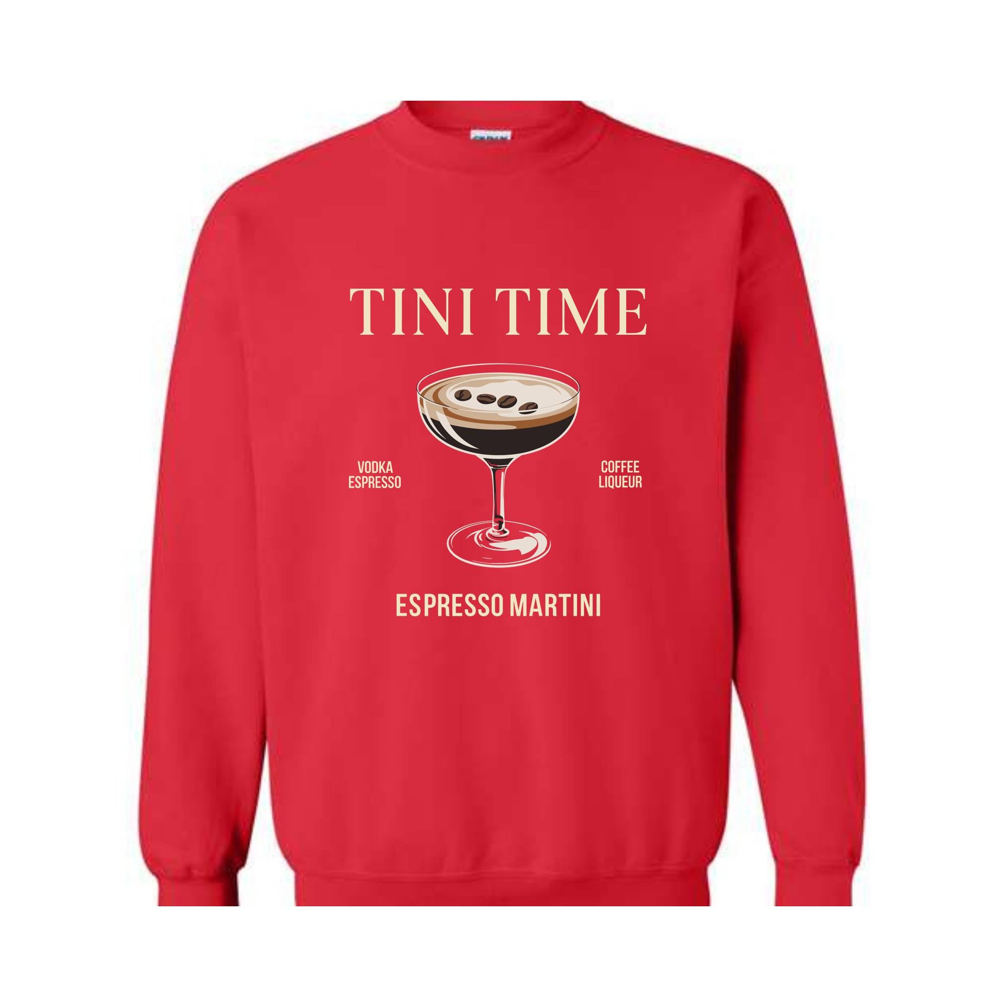 Tini Time Espresso Martini Shirt, Espresso Shirt, Espresso Martinis Shirt, Martini Shirt, Martini Lover Gift, Coffee Lover Shirt