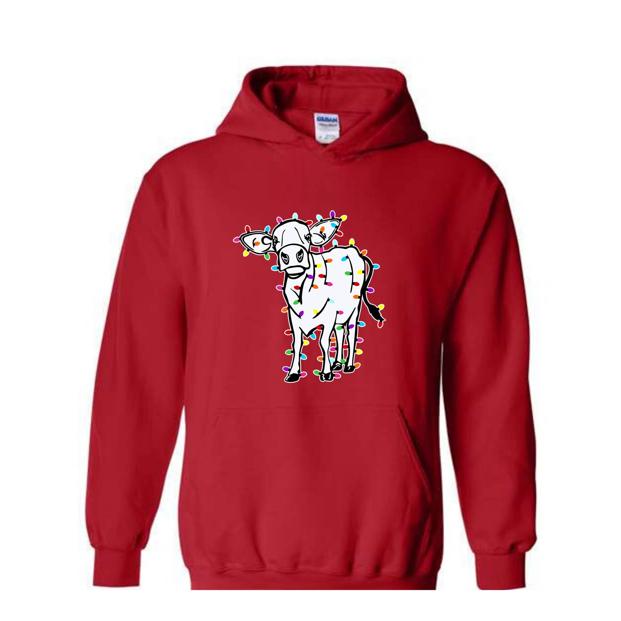 Christmas Highland Cow Sweatshirt, Christmas Animals Sweatshirt, Farm Cow Sweater, Farmer Christmas Sweatshirt