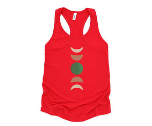 Terracotta Moon Phase Tank Top, Moon Phases Tank Top, Clay Moon Phase Tank Top, Cute Summer Tank Top, Cute Mom Tank Top