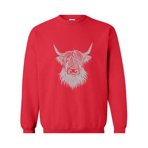 Western Highland Cow, Cow Sweatshirt, Highland Cow Shirt, Cow Shirts for Women, Cow Gifts, Highland Cow Sweatshirt, Cow Sweater