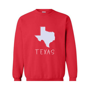 Texas Sweatshirt, States Sweatshirt, Texas Lover Sweatshirt, Trendy Texas Sweatshirt, Texas Map Sweatshirt, Texas Travel Sweatshirt