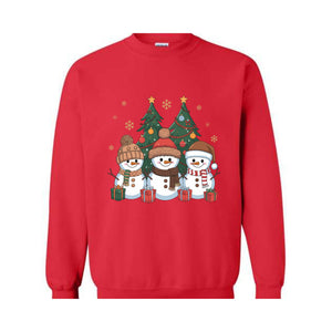 Snowman Sweatshirt, Christmas Sweatshirt, Cute Snowman Hoodie, Santa Hoodie, Christmas Hoodie, Cute Christmas Hoodie, Winter Sweat