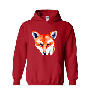 Fox Lover Sweatshirt, Cute Fox Sweatshirt, Fox Sweater, Fox Hoodie, Wild Animal Lover Sweatshirt, Animal Lover Sweatshirt