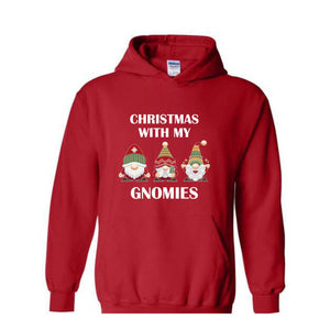 Christmas With My Gnomies Sweatshirt, Gnome Sweatshirt, Gnome Lover Gift, Festive Holiday Sweatshirt, Christmas Sweatshirt