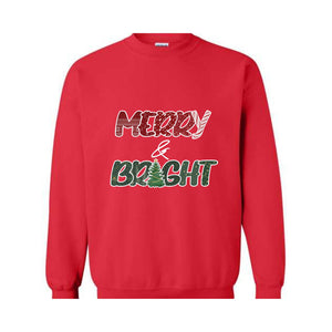 Merry and Bright Sweatshirt, Christmas Joy Sweatshirt, Family Christmas Sweatshirt, Christmas Gifts, Merry Christmas Sweatshirt