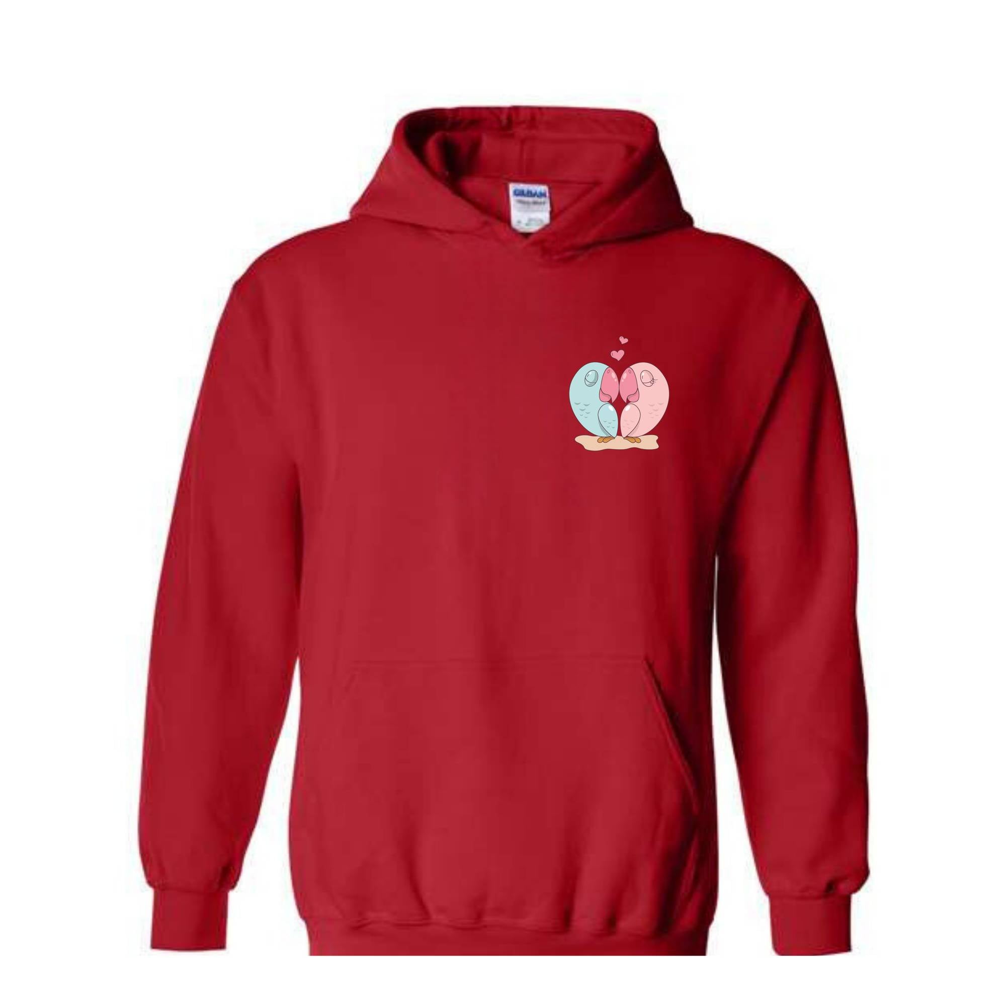 Parrot Heart Sweatshirt, Valentines Day Sweatshirt, Lover Sweatshirts, Parrot Sweatshirt, Matching Sweatshirts, Valentine Lover Gifts