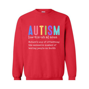 Autism Definition Sweatshirt, Retro Autism Sweatshirt, Autism Mom Sweatshirt, Autism Book lover, Autism Awareness Sweatshirt