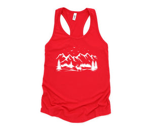 Deer Mountain,Tank Top,Hiking Tank Top,Deer Tank Top,Hippie Tank Top,Mountain Tank Top,Boho Tank Top,Camping Tank Top,Yoga Tank Top,Custom Tank Top,Exercise Tank Top,Camp Tank Top,Mountain Camp Tank