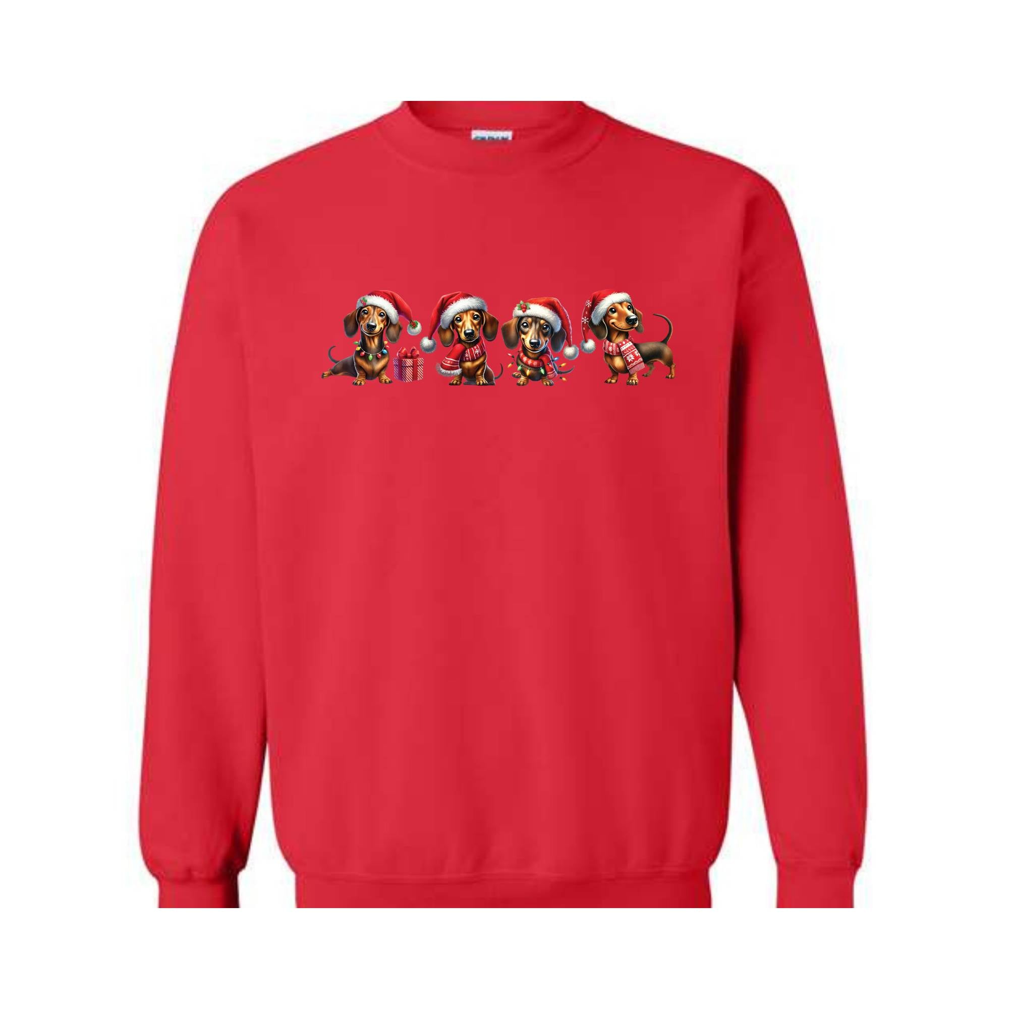 Dachshund Christmas Sweatshirt, Dachshund Dog Sweatshirt, Dog Lover Sweatshirt, Dachshund New Year Shirt, Christmas Sweatshirt, Dog Mom Gift