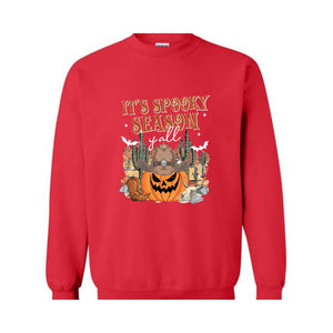 It's Spooky Season Y'all Sweatshirt, Western Halloween Sweater, Halloween Gift, Cowboy Shirt, Cowgirl Shirt, Pumpkin Sweatshirt, Spooky Tee