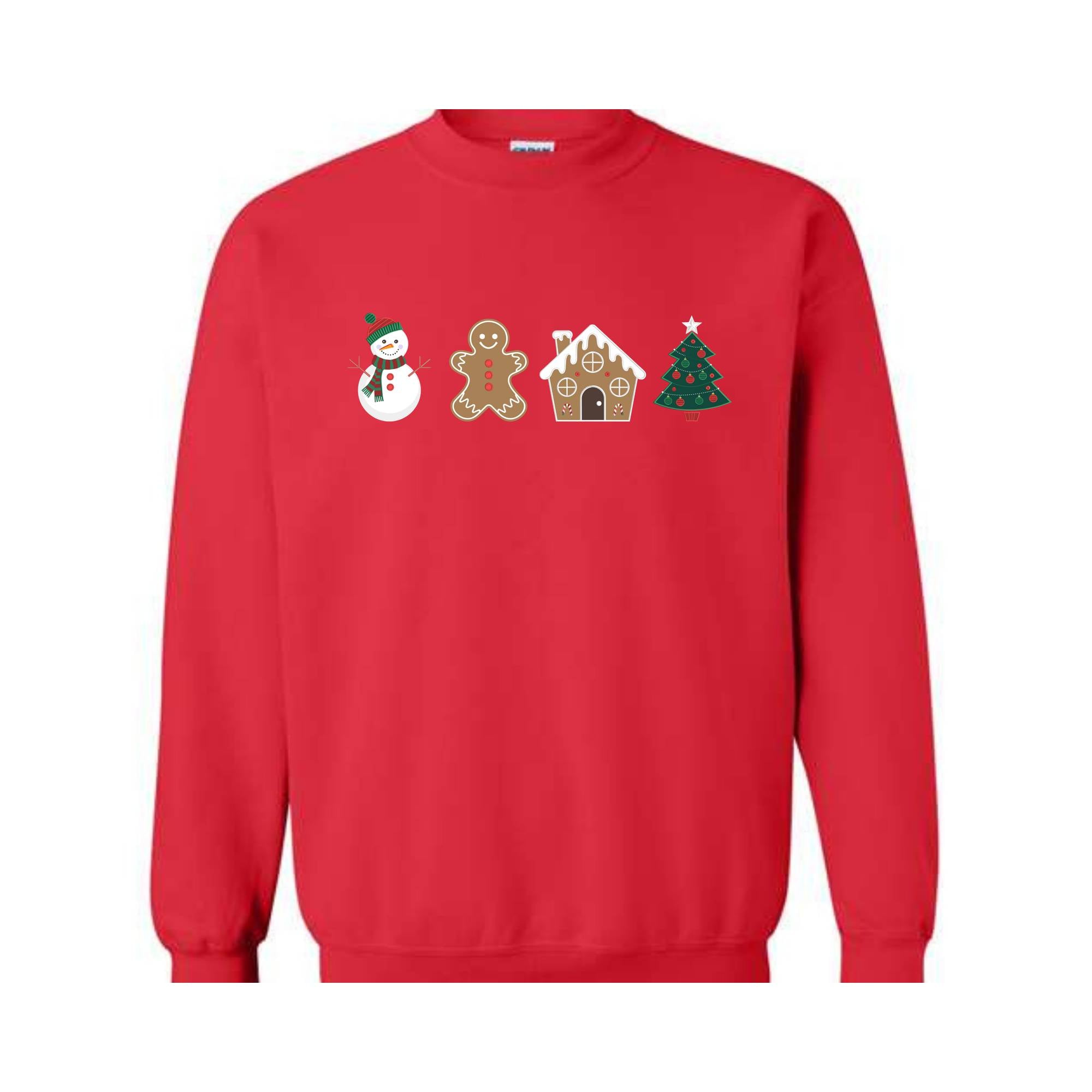 Cute Gingerbread Cookies Sweatshirt, Gift For Christmas