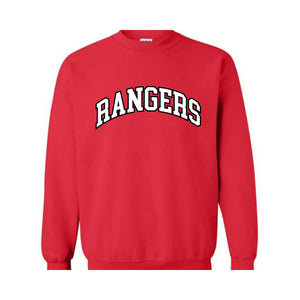 Team Mascot Sweatshirt, Rangers Team, Rangers Football Sweatshirt, Rangers Fan Sweatshirt, Rangers School Sweatshirt