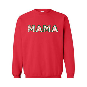 Christmas Mama Sweatshirt, Christmas Hoodie, Mama Sweatshirt, Tree Cake Mama Hoodie, Christmas Gift, Mom Hoodie, Funny Mom Tee