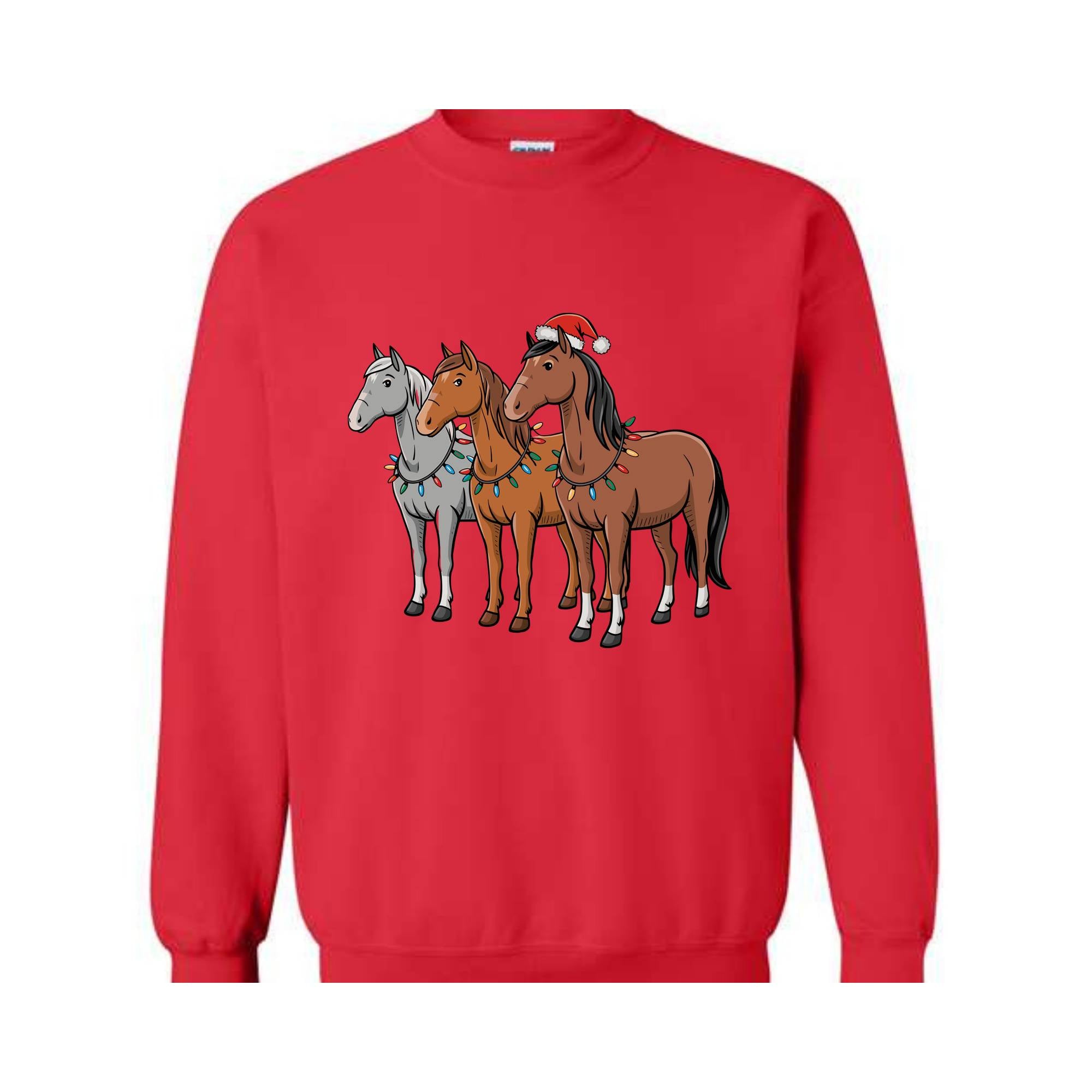 Horse Christmas Sweatshirt, Western Christmas Horse Shirt, Horse Lover Gift