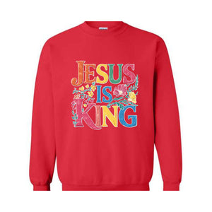 Jesus is King Sweatshirt, Aesthetic Christian Shirt, Bible Verse Shirt, Jesus Apparel, Religious Shirt, Christian Gifts