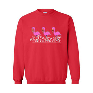 Animal Tropical Bird Pink Flamingo Sweatshirt, Flamingo Lover , Pink Flamingo Tee, Flamingo Lover Gift