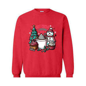 Hot Cocoa And Christmas Movie Sweatshirt, Christmas Sweatshirt, Hot Cocoa Sweatshirt, Christmas Gifts