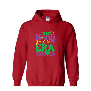 In My Mardi Gras Era Hoodie , Mardi Gras Sweatshirt, Fat Tuesday Sweatshirt, Carnival Sweatshirt, Louisiana Sweatshirt, Festival Sweater