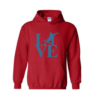 Live Snowboard Hoodie, Mountain Snowboarding Hoodie, Winter Sports Hoodie, Snowboarding Gift