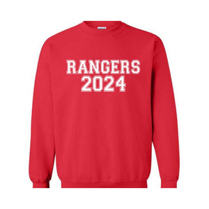 Team Mascot  Rangers Team , Mascot Crewneck, School Team Spirit, Rangers Sweatshirt, Rangers School , Rangers Football