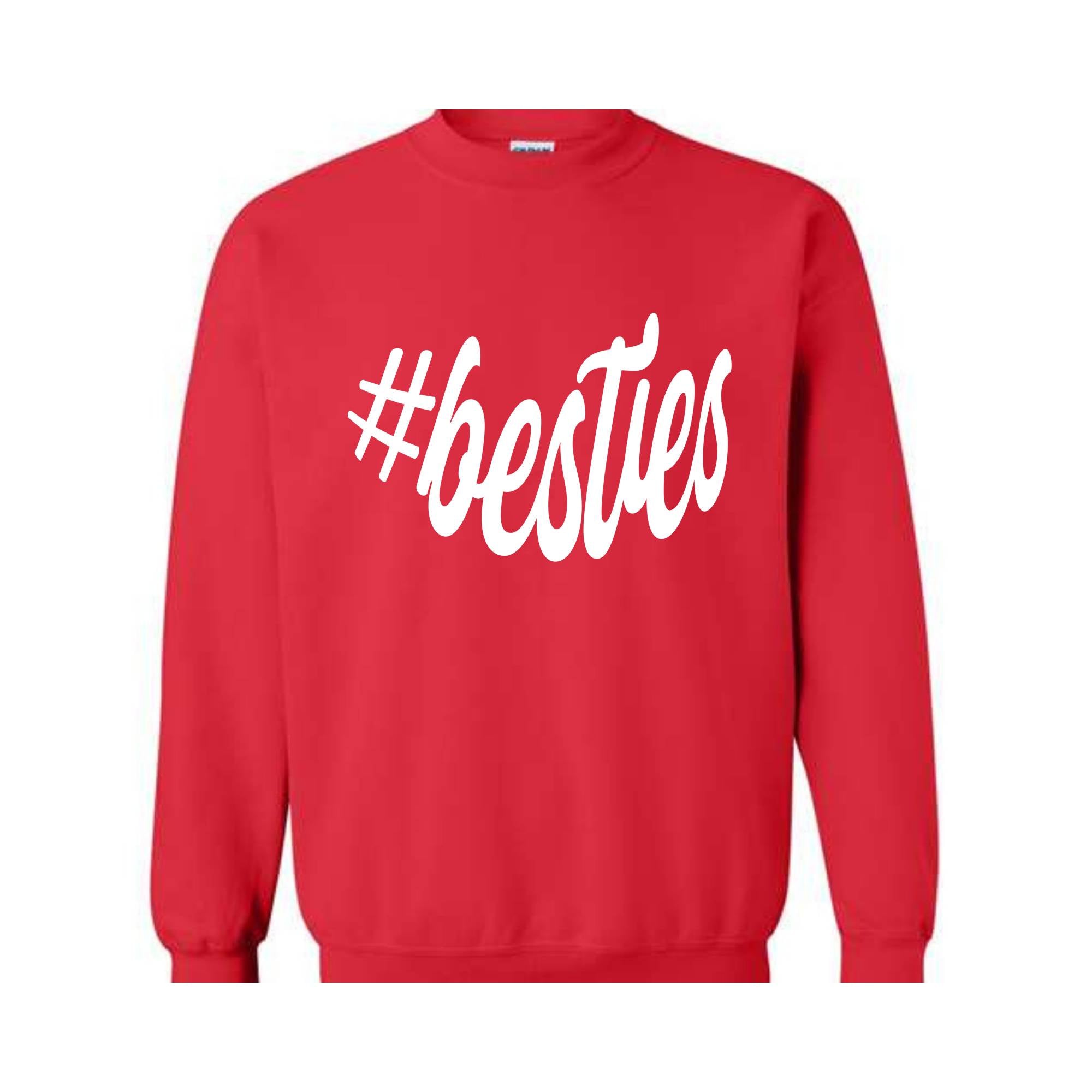 Custom Besties Sweatshirt, Custom Best Friend Gift, Girl's Personalized Besties Shirt, BFF Gifts For Women, Best Friend Birthday Gift