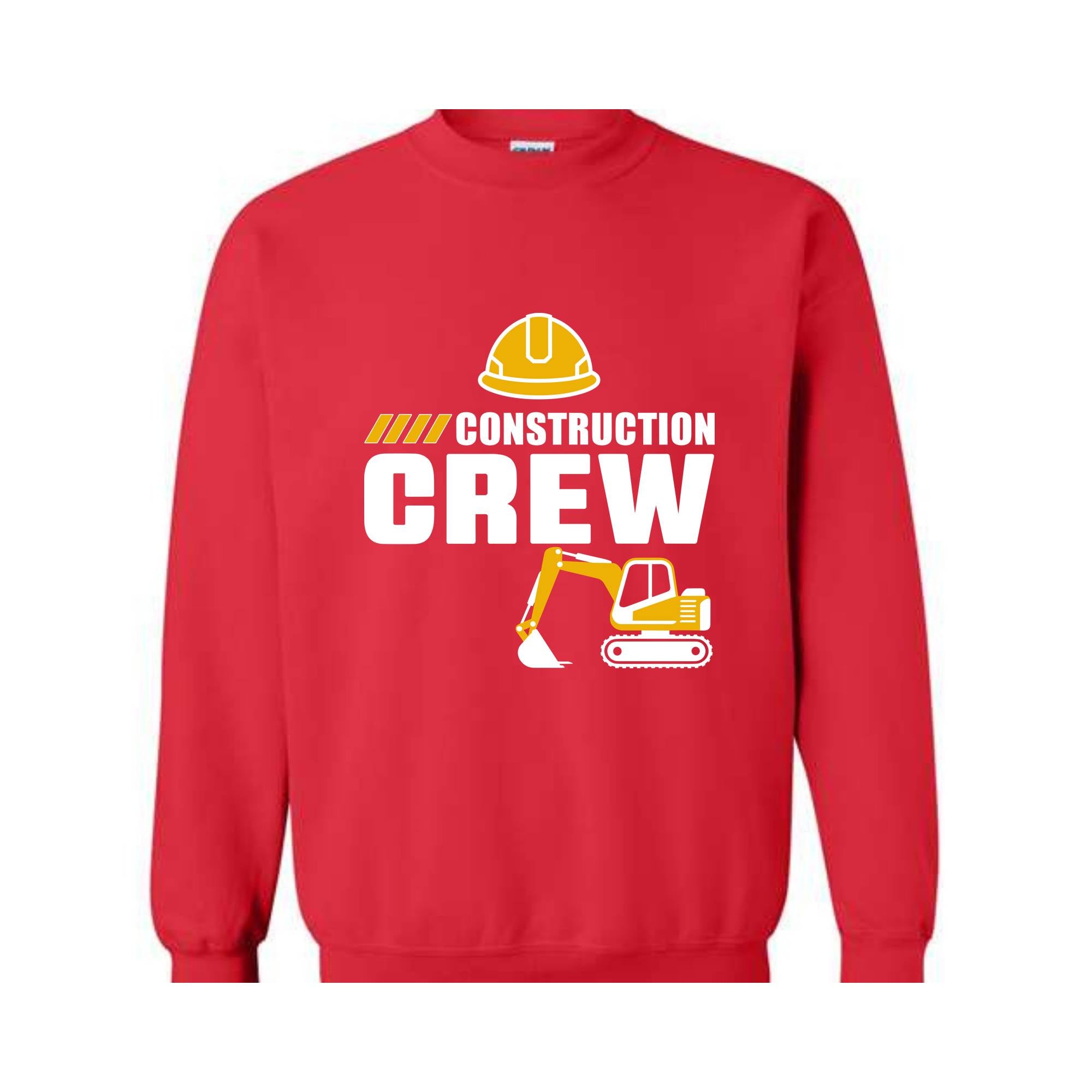 Construction Crew Matching Sweatshirts, Birthday Construction , Excavator Birthday, Bday Boy , Truck Birthday