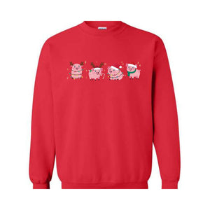 Merry Pigmas Sweatshirt, Christmas Pig Sweater, Christmas Pig Shirt, Pig Lover Gift T-Shirt, Funny Farmer Shirt, Cute Holiday Pig Christmas