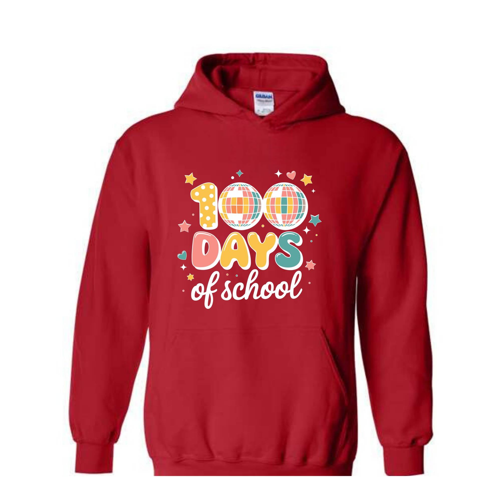 100 Days of School Sweatshirt, 100 Day Hoodie, 100th Day Of School Celebration, Student Hoodie, Back to School Hoodie, Gift For Teacher