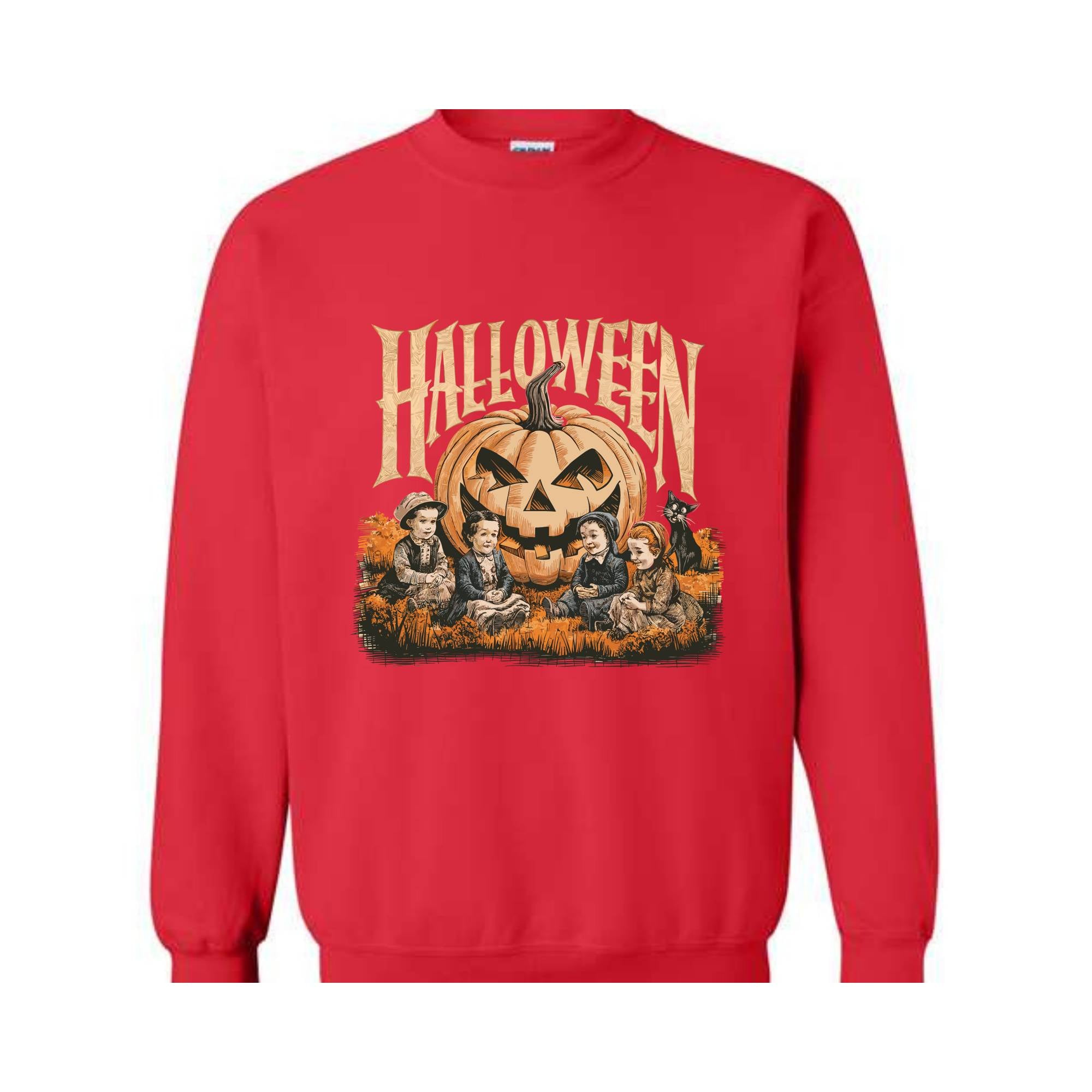 Jack O Lantern, Retro Halloween, Vectorian, Vintage Sweatshirt, Halloween, Pumpkin Sweatshirt