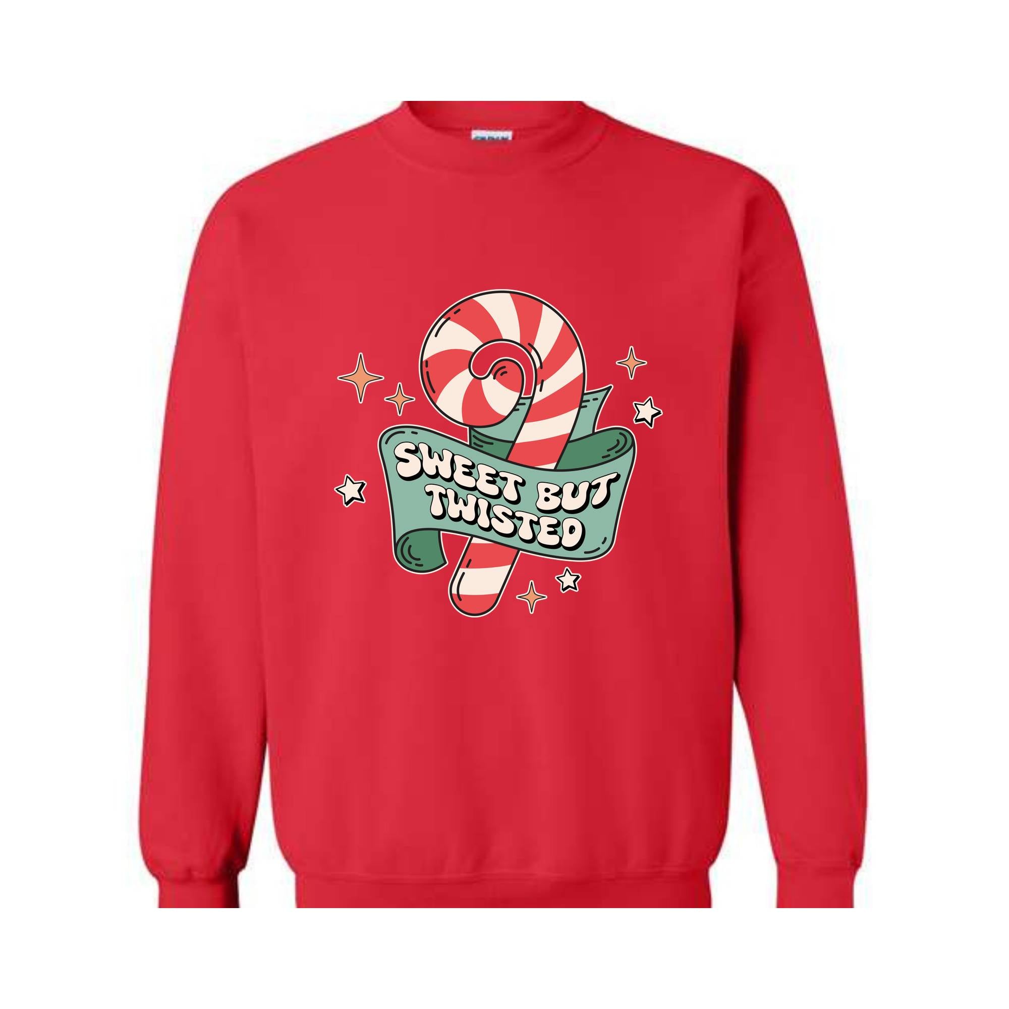 Sweet But Twisted Sweatshirt, Christmas Sweatshirt, Christmas Gifts, Christmas Candy Sweatshirt, Christmas Family Sweatshirt