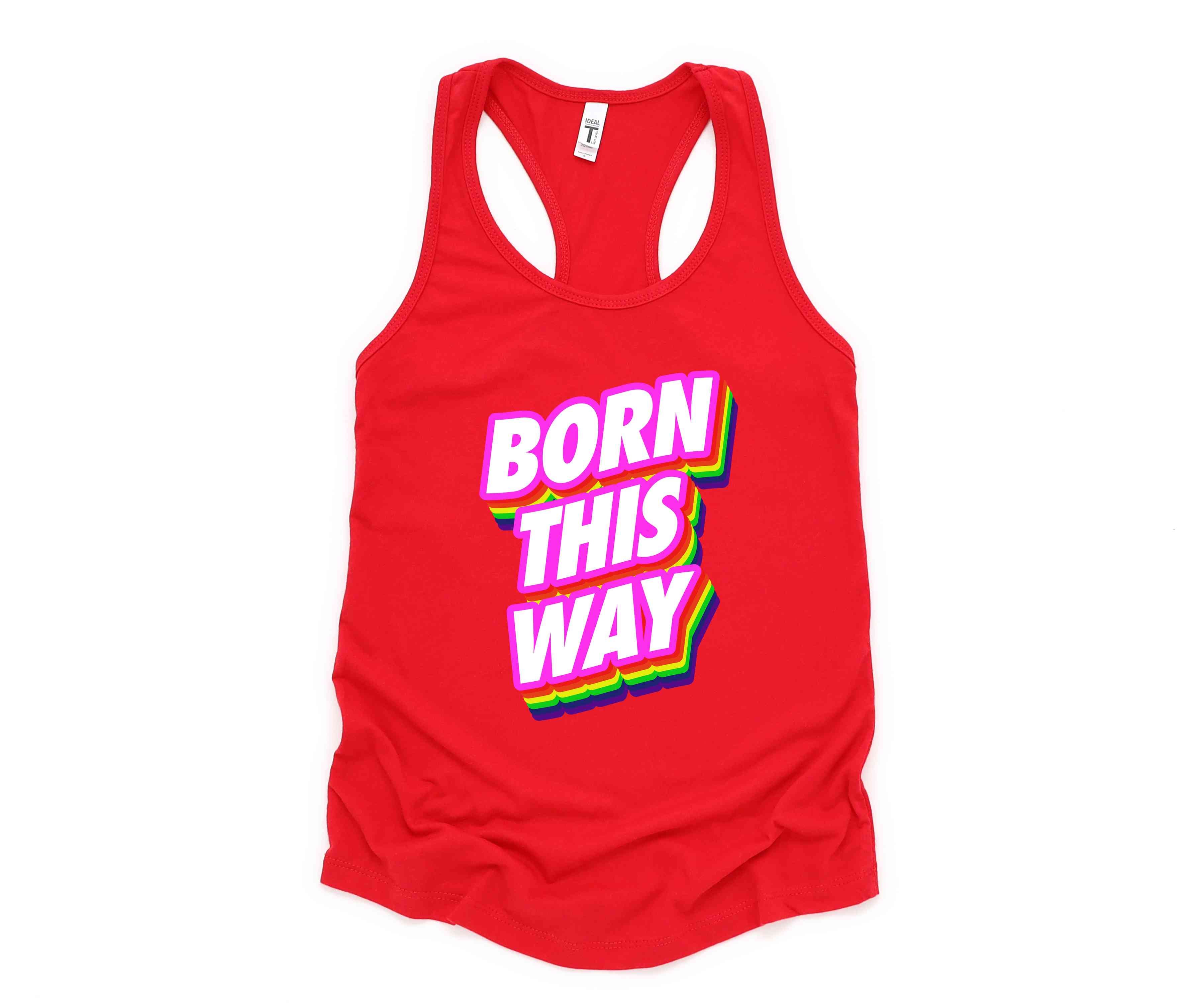 Born This Way LGBT Tank Top, Pride Month Tank Top, Rainbow Pride Tank Top, Love Is Love Tank Top, Equal Rights Tank Top