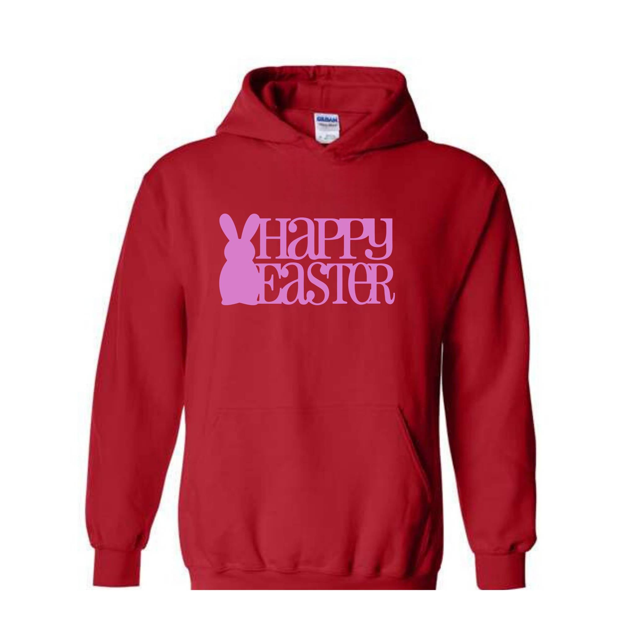 Happy Easter Hoodie, Rabbit Hoodie, Easter Sweater, Spring Hoodie, Easter Gift, Happy Rabbit Hoodie