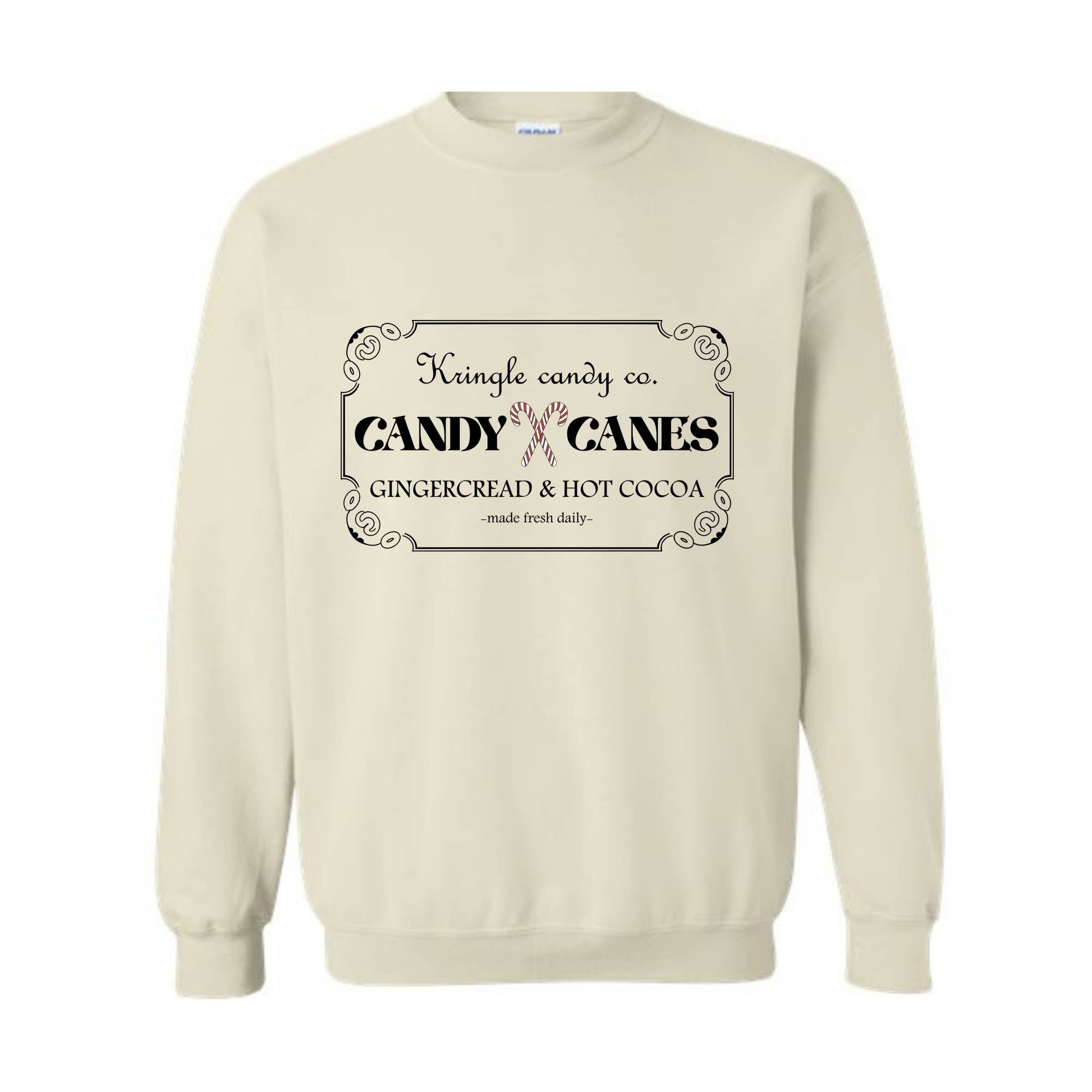 Kringle Candy Co. Sweatshirt, Candy Cane Sweat, Christmas Sweatshirt