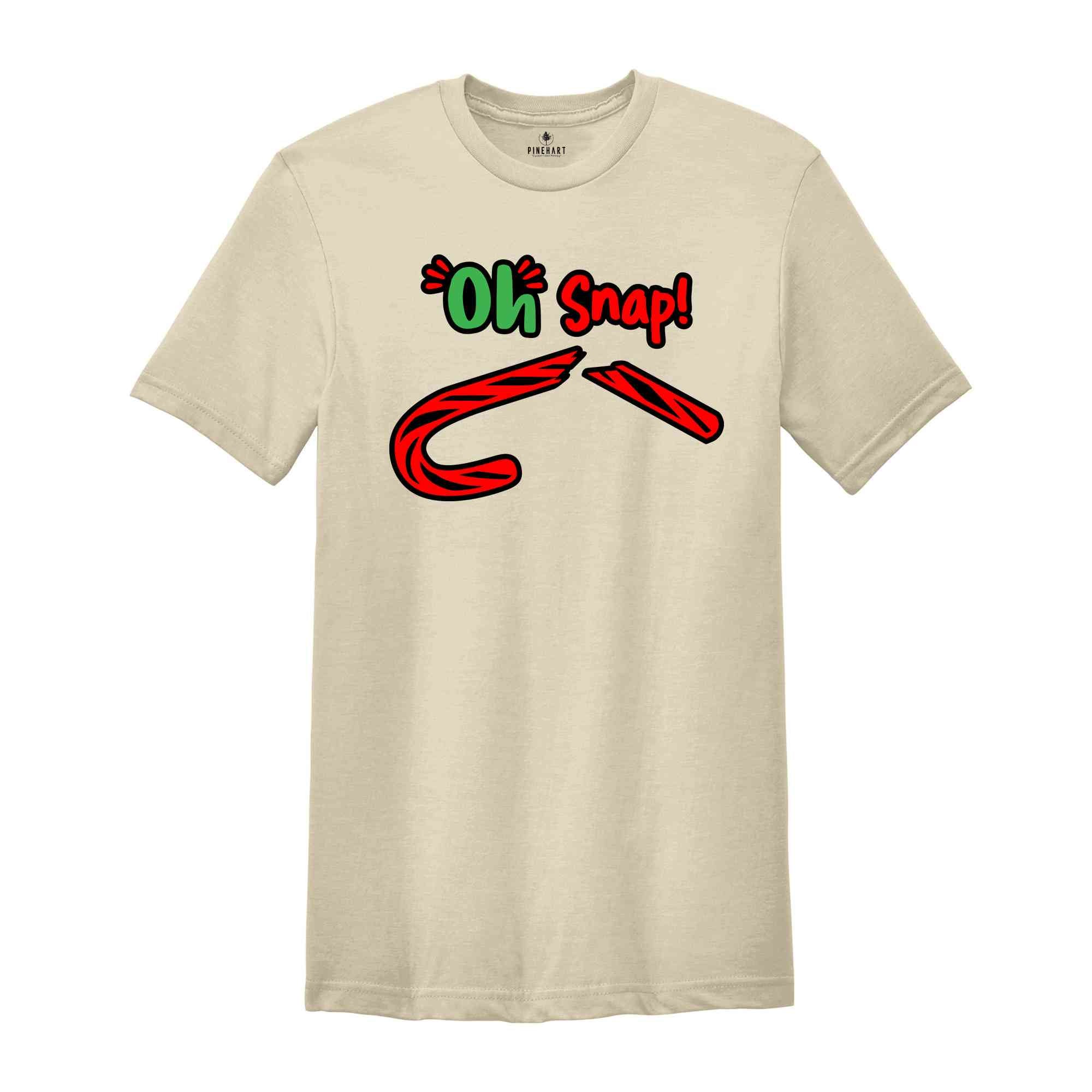 Oh Snap Broken Candy Cane Shirt, Oh Snap Shirt, Christmas Shirt, Candy Cane Shirt, Christmas Sweatshirt, Broken Candy Tee