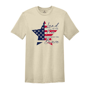 America Land Of The Free Shirt, America Flag Shirt, 4th Of July Shirt, Independence Day Shirt, Patriotic Shirt, USA Shirt, America Shirt