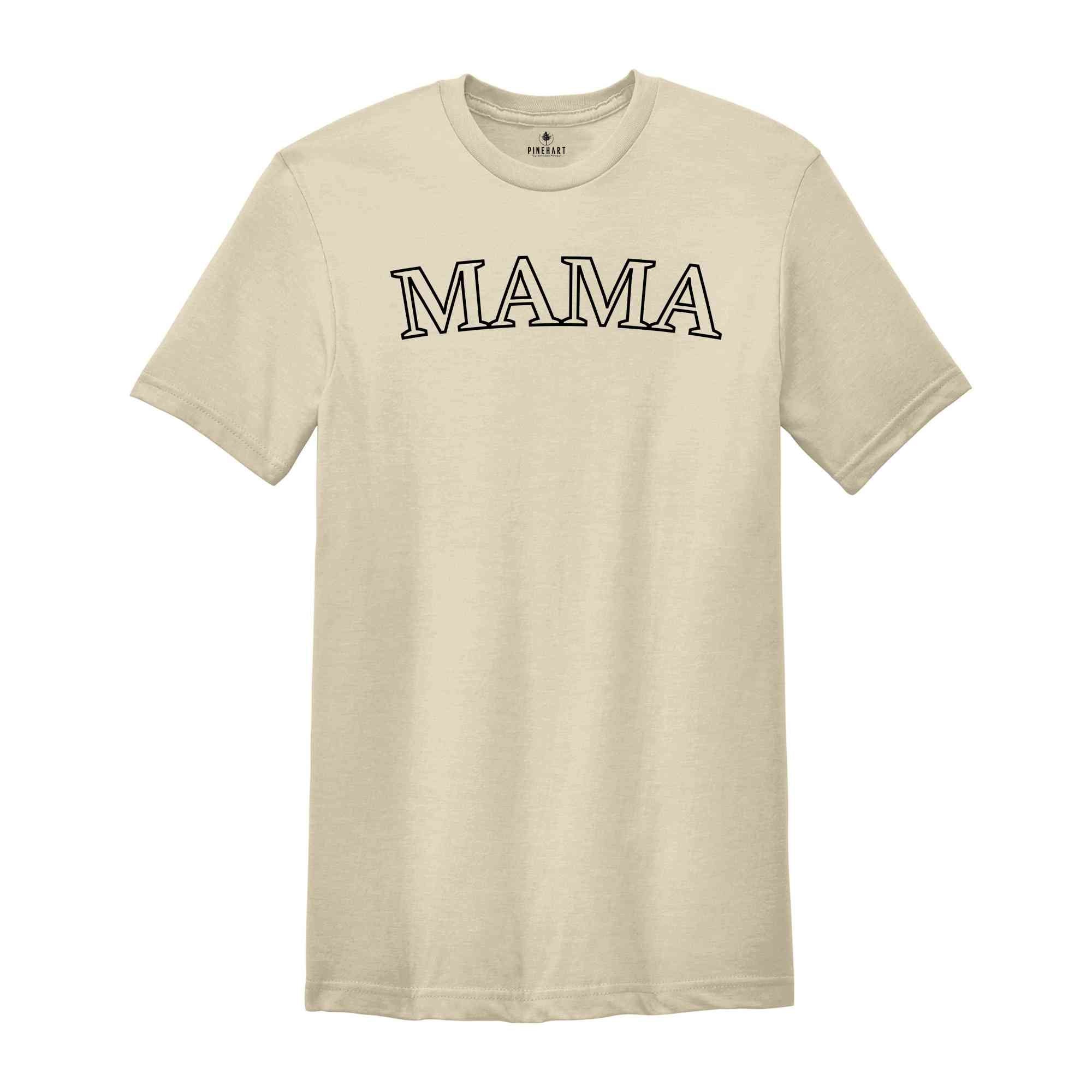 Mama Shirt, Mothers Day Tee, New Mommy Tee, Wifey T-shirt, Minimalist Mom T-Shirt, Baby Shower Tee, Maternity T-Shirt