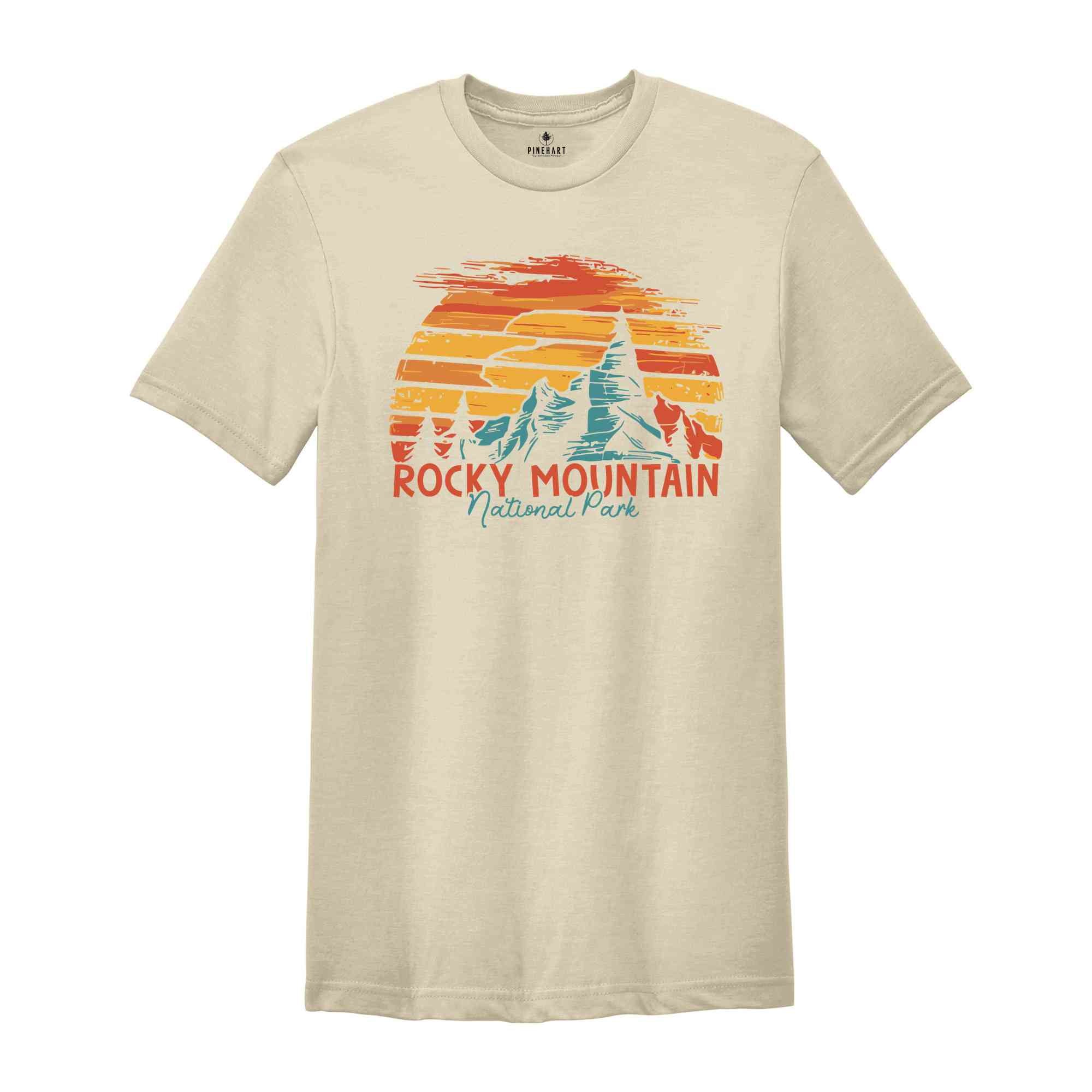 Retro Rocky Mountain National Park Shirt, Rocky Mountain T-Shirt, Adventurer Shirt, Adventure Lover Shirt, Nature Shirt, Mountain Shirt