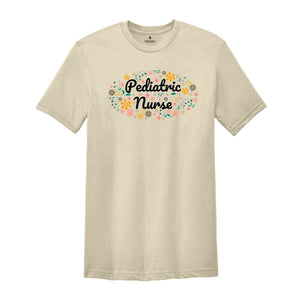 Pediatric Nurse Shirt, Peds Nurse Shirt, Flowers Shirt, Pediatrics Nurse Shirt, RN Graduate Shirt, Nursing Shirt, Nurse Gift