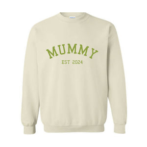 Custom Mama Sweatshirt, New Mummy Sweatshirt, Mammy Sweatshirt, Sleeve Sweatshirt, Mother Sweatshirt