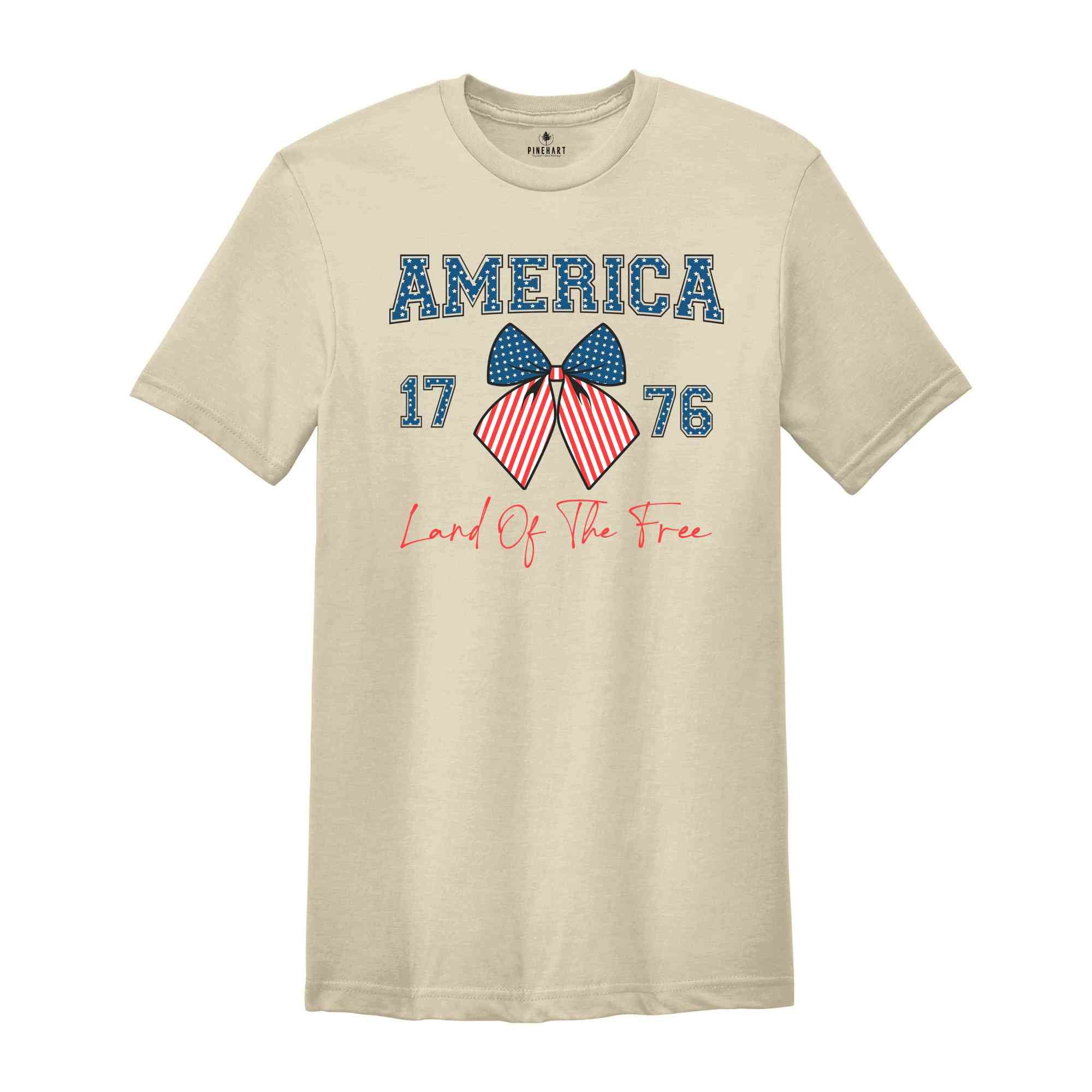 America Land Of The Free Shirt, Retro American Shirt, Memorial Day Shirt, Retro Shirt, Independence Day, 4th Of July Shirt, Patriotic Shirt