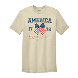 America Land Of The Free Shirt, Retro American Shirt, Memorial Day Shirt, Retro Shirt, Independence Day, 4th Of July Shirt, Patriotic Shirt