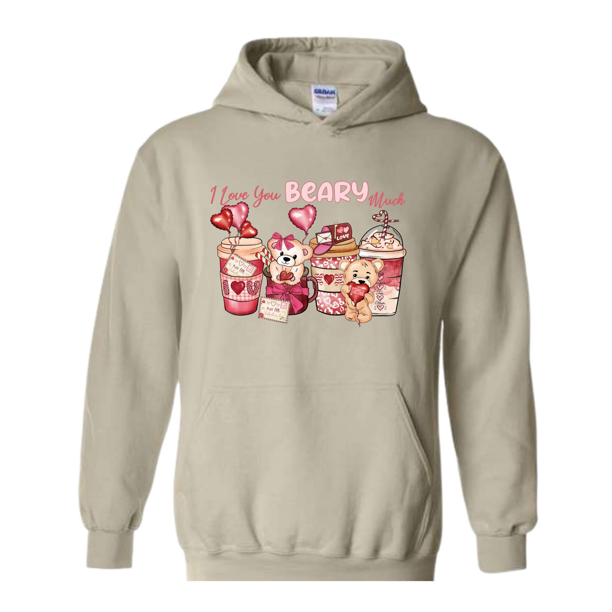 I Love Beary Much Sweatshirt, Valentine's Day Gift, Valentine's Day Sweatshirt, Valentine's Day Clothing, Love Sweatshirt, Xoxo Sweatshirt