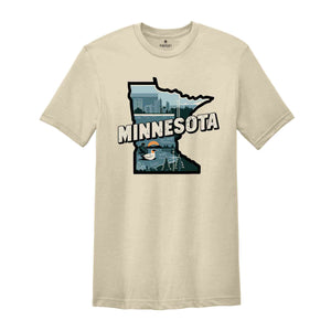 Retro State Of Minnesota Shirt, State Of Minnesota Shirt, State Shirt, Minnesota Shirt, Minnesota Lover Shirt, Family Trip Shirt, Travel Shi