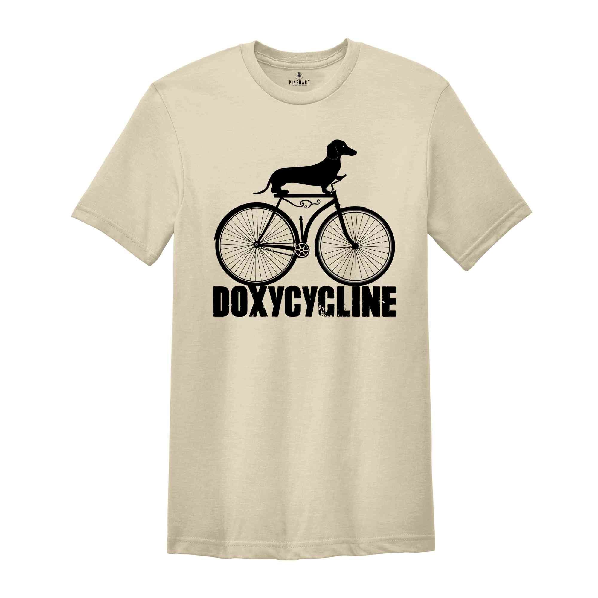 Doxycycline Pharmacy Shirt, Dachshund on Bicycle Shirt, Pharmacists Shirt, Veterinary Tee, Pharmacy Gift, Pharmacists Shirt