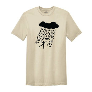 Raining Dogs And Cats Shirt, Pet Lover Tee, Animal Lover Shirt, Pet Owner Gift, Cute Cat Dog Rain Apparel, Funny Cat Mom Gift