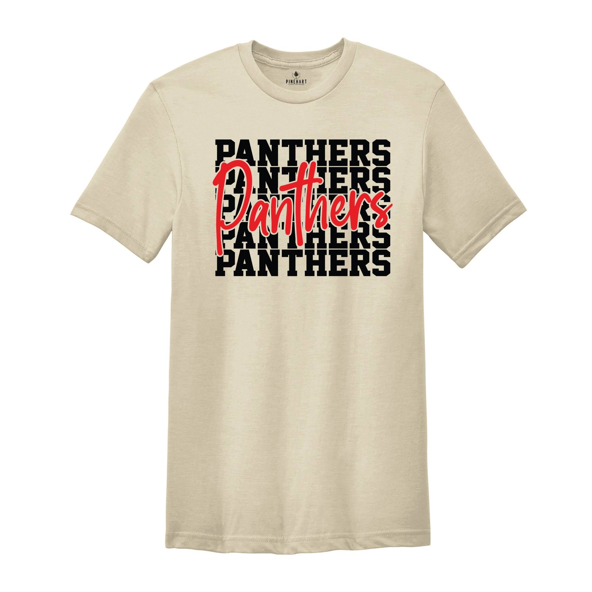 Team Mascot Back to School Shirt, Panthers Team, Panthers Team Spirit Shirt, Panthers Fan Shirt, Panthers School Shirt